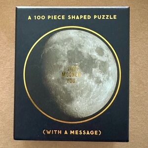 Brass Monkey I Just Mooned You 100 Piece Mini Shaped Puzzle